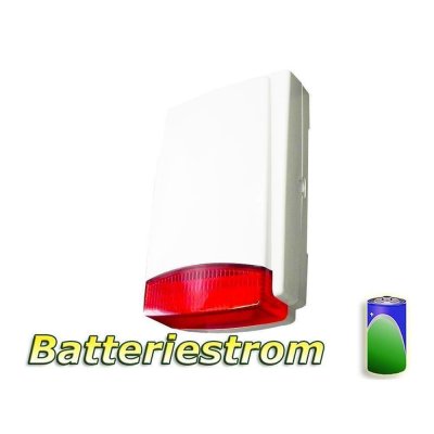 Funk-Außensirene Kunststoffgehäuse - Batteriestrom