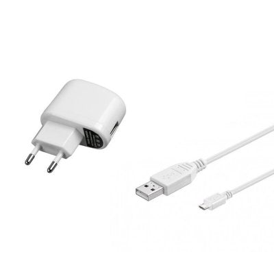 Netzteil 5V + USB-Kabel 2m (weiss)