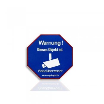 Warnaufkleber (Blau)